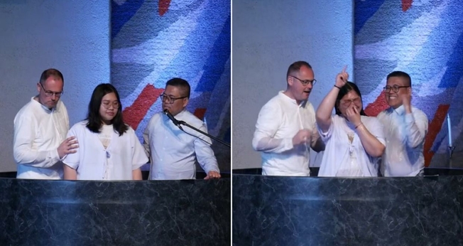Batismo de Maria. (Foto: Reprodução/YouTube/Maranatha Kerk Vlaardingen)