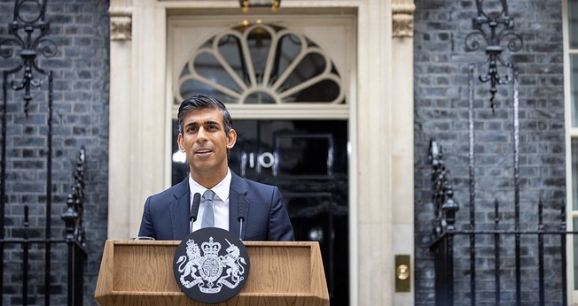 O primeiro-ministro Rishi Sunak. (Foto: Wikimedia Commons/Prime Minister's Office).