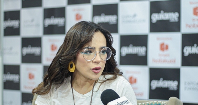 Daniela Araújo na Expoevangélica 2024. (Foto: Guiame).