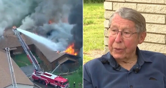 PD Taylor estava no prédio quando o incêndio começou. (Foto: Reprodução/Fox News)