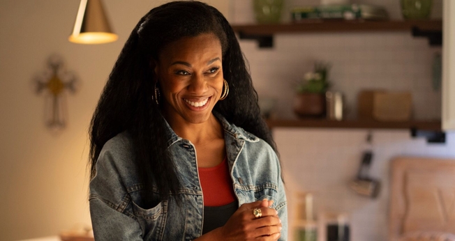 Priscilla Shirer, no papel da mãe de Isaías, Aspen Kennedy. (Imagem: Divulgação)