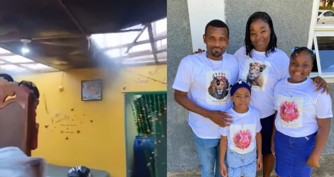 Tommy Lee e sua família receberam a paz de Deus na tempestade. (Foto: Reprodução/YouTube/Jamaica Observer/Arquivo pessoal).