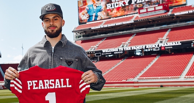 O jogador do San Francisco 49ers, Ricky Pearsall. (Foto: Instagram/ Ricky Pearsall)