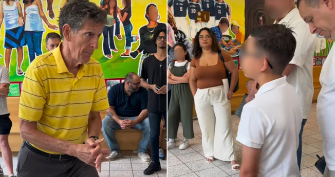 Stuart Knechtle apresentou a esperança do Evangelho ao menino. (Foto: Reprodução/Instagram/Stuart Knechtle).