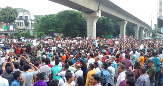 Protestos em Bangladesh. (Foto: CSI).