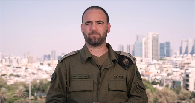 O porta-voz do exército israelense, Nadav Shoshani. (Foto: Reprodução/ABC News).