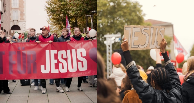 Marcha para Jesus na Alemanha. (Foto: Holy Spirit Night Movement/noelthecreative).