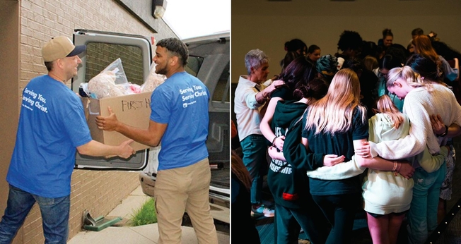 As ações sociais da igreja estão alcançando a comunidade para Jesus. (Foto: Reprodução/Instagram/GR1 Serve)