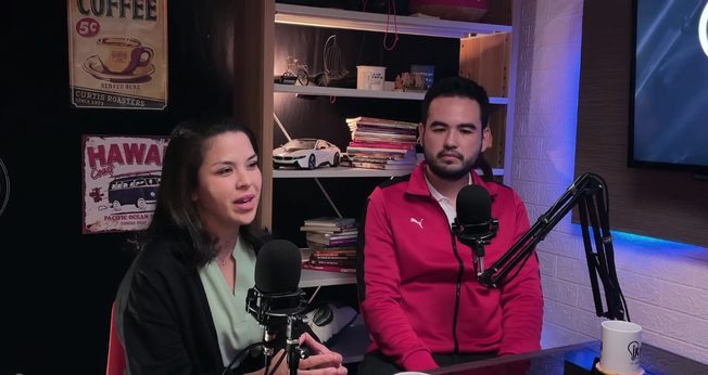 Naliane e Bruno Hamamoto. (Foto: Reprodução/YouTube/IKIGAI Chat).