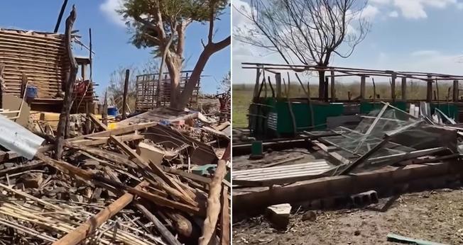 O local após o desastre. (Foto: Reprodução/Instagram/Iris Global)