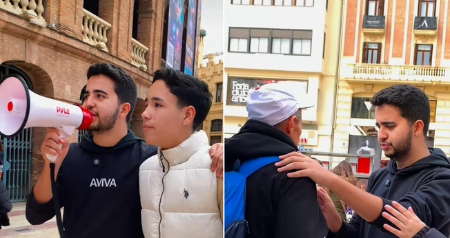 Os missionários levaram a esperança de Cristo a Valência. (Foto: Reprodução/Instagram/Lucas Teodoro).
