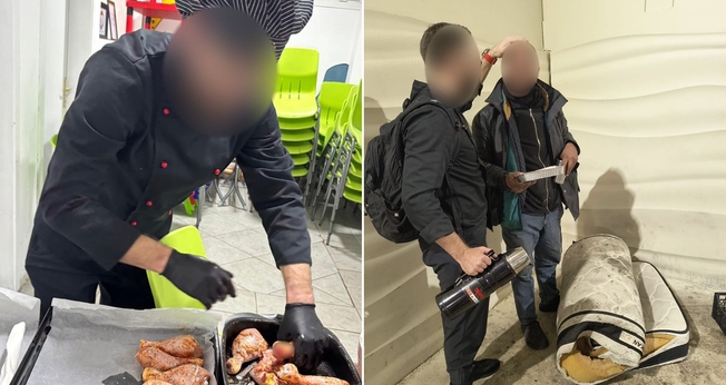 Andrei preparando uma refeição para moradores de rua em Istambul. (Fonte: Arquivo Pessoal)
