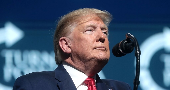 Donald Trump em evento organizado pela Turning Point USA em 2019. (Foto: Gage Skidmore/Wikimedia Commons)