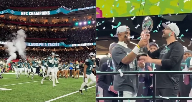 A equipe vencedora, Philadelphia Eagles. (Foto: Reprodução/Instagram/Philadelphia Eagles)