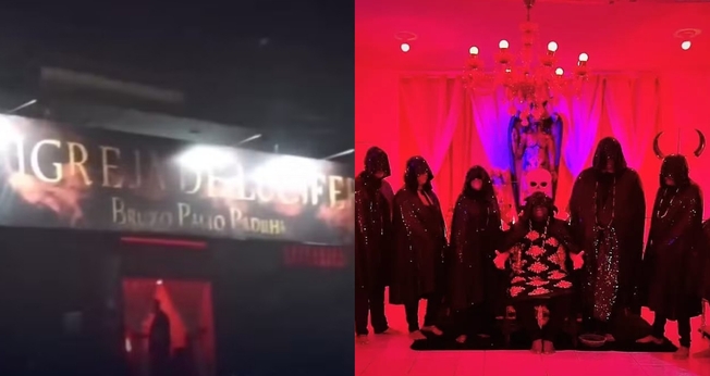 O templo satânico funciona há um ano em Fortaleza. (Foto: Reprodução/Instagram).