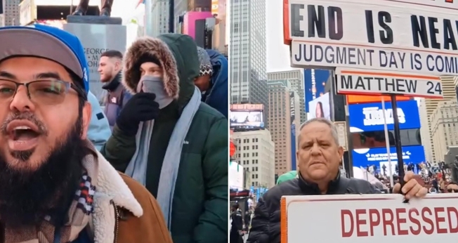 Marcos Nürmberger prega na Times Square há 9 anos. (Foto: Reprodução/Instagram/Marcos Nürmberger).