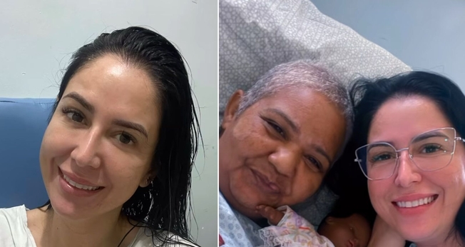 Caroline e a colega de quarto. (Foto: Reprodução/Instagram/Caroline Cardoso)