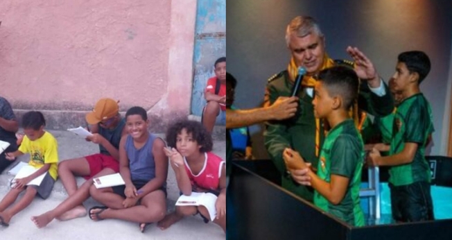 Diego foi evangelizado por outras crianças de sua vizinhança. (Foto: Notícias Adventistas).
