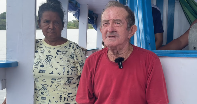 O casal de missionários Orlando e Salete. (Foto: Reprodução/YouTube/AD Lajeado).