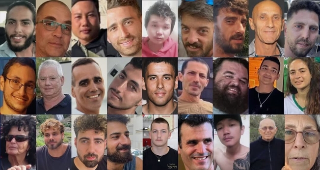 Reféns israelenses mantidos em gaza. (Foto: Instagram/stateofisrael)