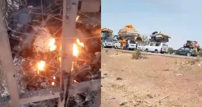 A cidade após o ataque terrorista. (Foto: Reprodução/Instagram/Jéssica Ardelino) 