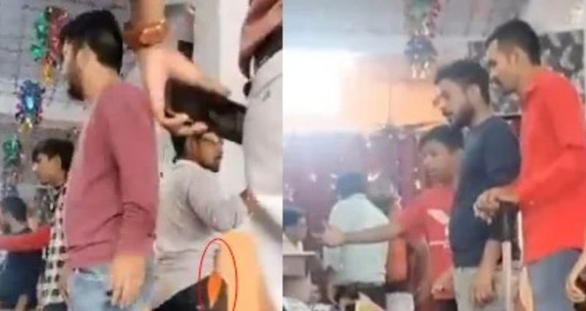 Hindus invadem culto de Páscoa com paus e facas. (Foto: Reprodução/ICC)