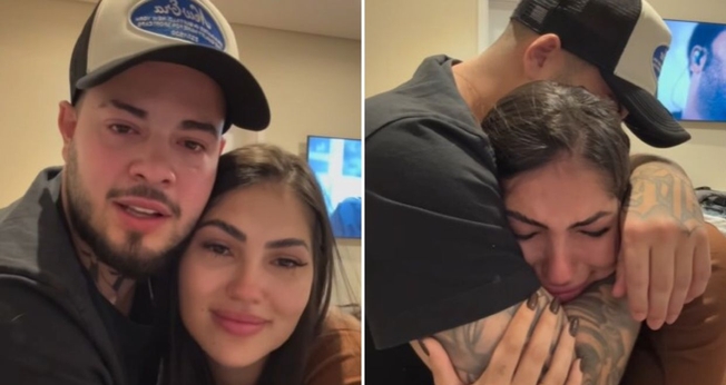 Jottapê e a esposa, Estefany Boro. (Foto: Reprodução/Instagram/Jottapê)