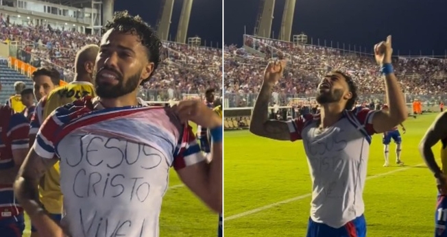 O meia-atacante marcou o quinto gol do Fortaleza contra o Juventude. (Foto: Reprodução/Instagram/Fortaleza Esporte Clube).