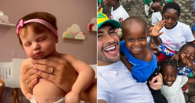 Marcos Freire com crianças acolhidas no Congo. (Foto: Reprodução/Instagram/Marcos Freire).