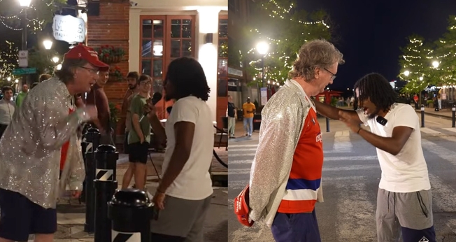  Leoule Yared foi atacado verbalmente por um homem. (Foto: Reprodução/YouTube/Soldier4christ).