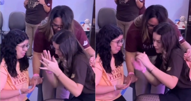 Josefiny traduziu a palavra profética para Jéssica. (Foto: Reprodução/Instagram/Kellen Byanca).