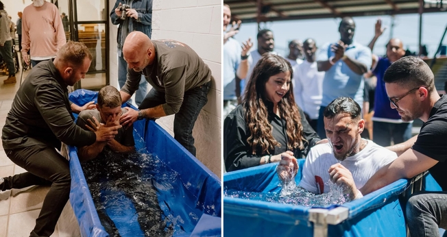 Uma série de batismos aconteceu na Penitenciária Estadual da Louisiana. (Foto: Instagram/God Behind Bars).