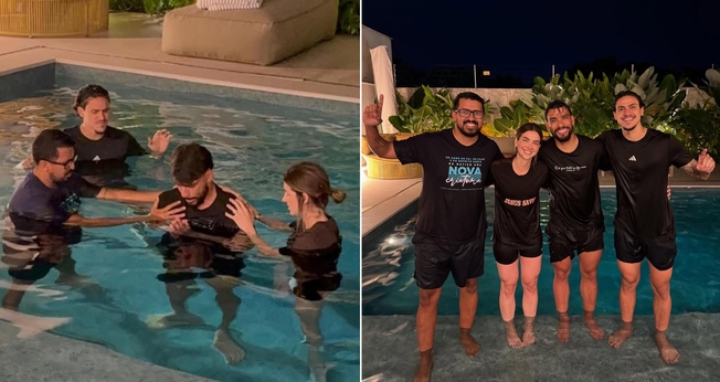 Lucas Paquetá foi batizado no Rio de Janeiro. (Foto: Instagram/Lucas Paquetá).