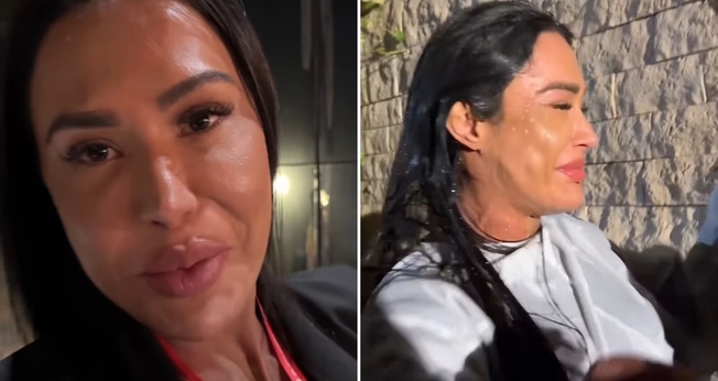 O batismo de Gracyanne. (Foto: Reprodução/Instagram/Pablo Marçal)