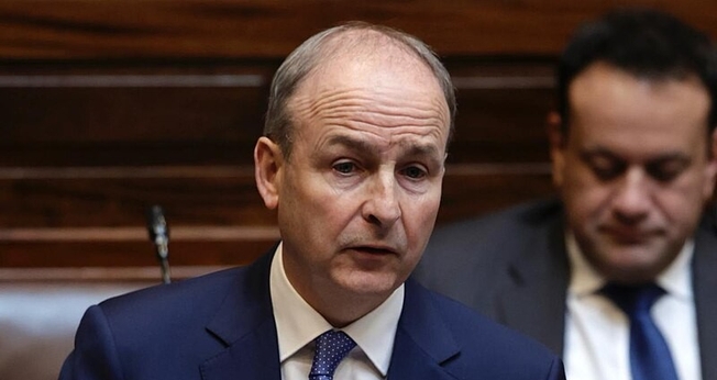 O primeiro-ministro irlandês Micheál Martin. (Foto: Wikipedia)