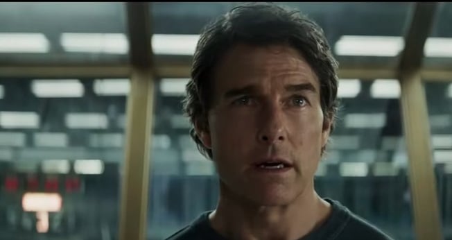 Tom Cruise em cena do trailer oficial de “Missão: Impossível – Acerto Final”. (Captura de tela/YouTube/Paramount Pictures)