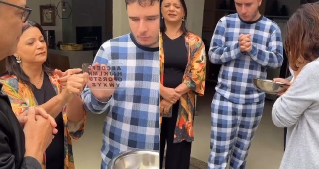 Daniel, de 16 anos, tem autismo severo e não consegue mergulhar na água. (Foto: Reprodução/Instagram/Cláudia Boechat).