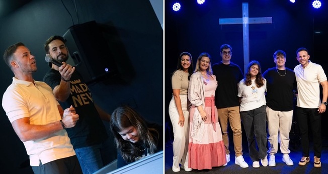 Valentina levou toda a sua família a Jesus. (Foto: Reprodução/Instagram/Reino Graça Church)