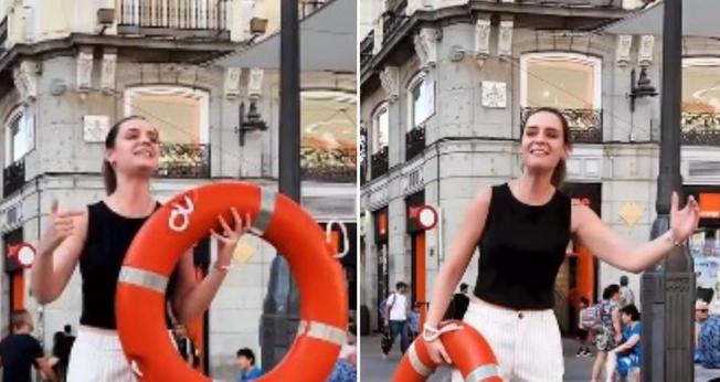 Martita Durán anuncia o Evangelho de forma criativa na Espanha. (Foto: Reprodução/Instagram/Martita Durán).