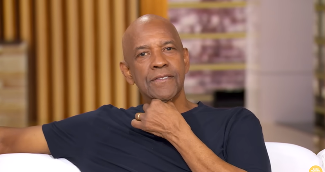 Denzel Washington. (Foto: Reprodução/YouTube/Good Morning America)
