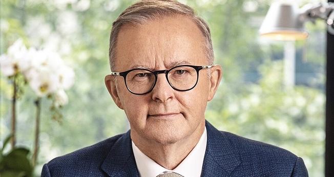 O primeiro-ministro da Austrália, Anthony Albanese. (Foto: Wikipedia)