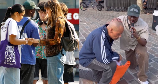 Na Maratona de Evangelismo, cristãos pregaram em parques, praças e ruas. (Foto: Instagram/Go Revival Europe).