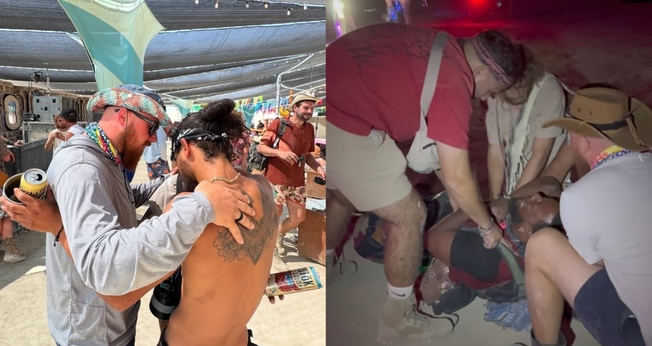Os evangelistas testemunharam o agir de Deus no Burning Man. (Foto: Instagram/Philip Renner).