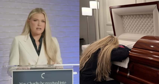 Erika Kirk. (Foto: Reprodução/YouTube/Turning Point USA//Instagram/mrserikakirk).