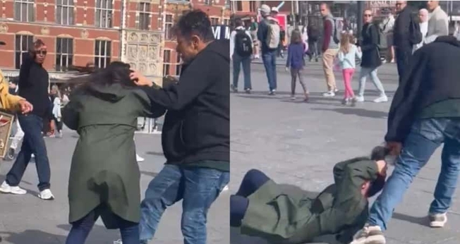 Yerani Nunes foi agredida pelo homem em Amsterdã. (Foto: Reprodução/Revive).