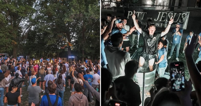 Centenas de estudantes participaram do evento. (Foto: Reprodução/Instagram/Pitt Purpose)