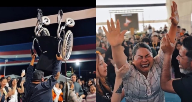 Muitos foram salvos e curados na cruzada. (Foto: Reprodução/Instagram/Revival Latino).