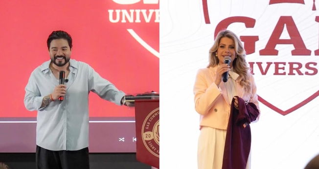 Yudi e Karina serão professores de teologia na Gab University. (Foto: Instagram/Yudi Tamashiro/Instagram/Kari Bacchi).