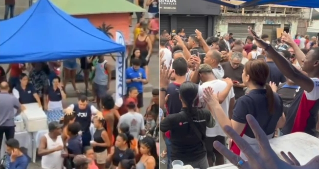 Uma equipe da Igreja Universal do Reino de Deus está levando apoio espiritual aos moradores. (Foto: Reprodução/Instagram/Bispo Gonçalves).
