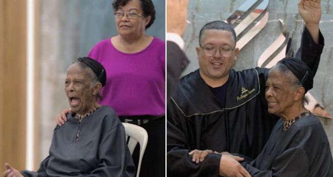 Aurora e sua filha Silene. (Foto: Leandro Oliveira/Notícias Adventistas).